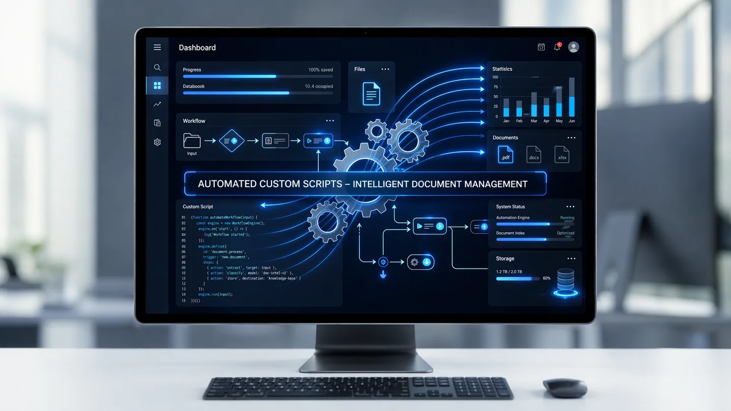 Coordinated business processes in a document management workflow
